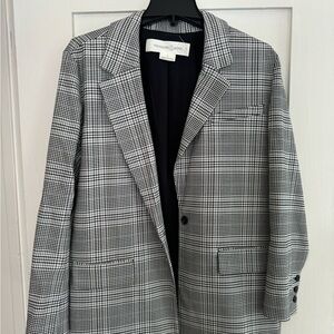 Treasure and Bond Plaid Blazer Oversized - S